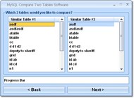 MySQL Compare Two Tables Software screenshot